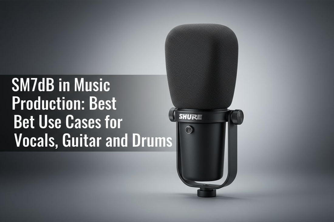 The SM7dB in Music Production: Best Use Cases for Vocals, Guitar, and Drums